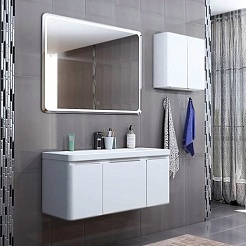 Акватон Тумба под раковину Шерилл 85 белая – фотография-4